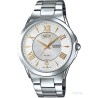 CASIO BESIDE Mod. DAY & DATE - WHITE, GOLD INDEXES BEM-130D-7AVDF